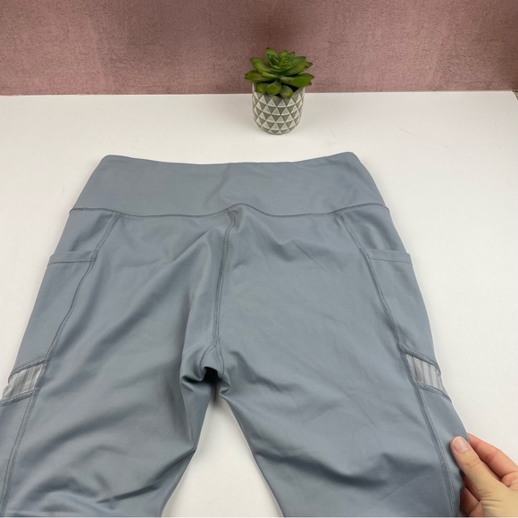Ray Pose Gray Athletic Workout Leggings Women Size XL Extra Large Stretchy - Picture 5 of 5
